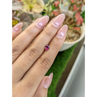 0.66 Ct. Purplish Pink Rhodolite Garnet from Ceylon (Sri Lanka) Life Style