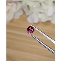 0.98 Ct. Purplish Red Rhodolite Garnet from Ceylon (Sri Lanka) Life Style