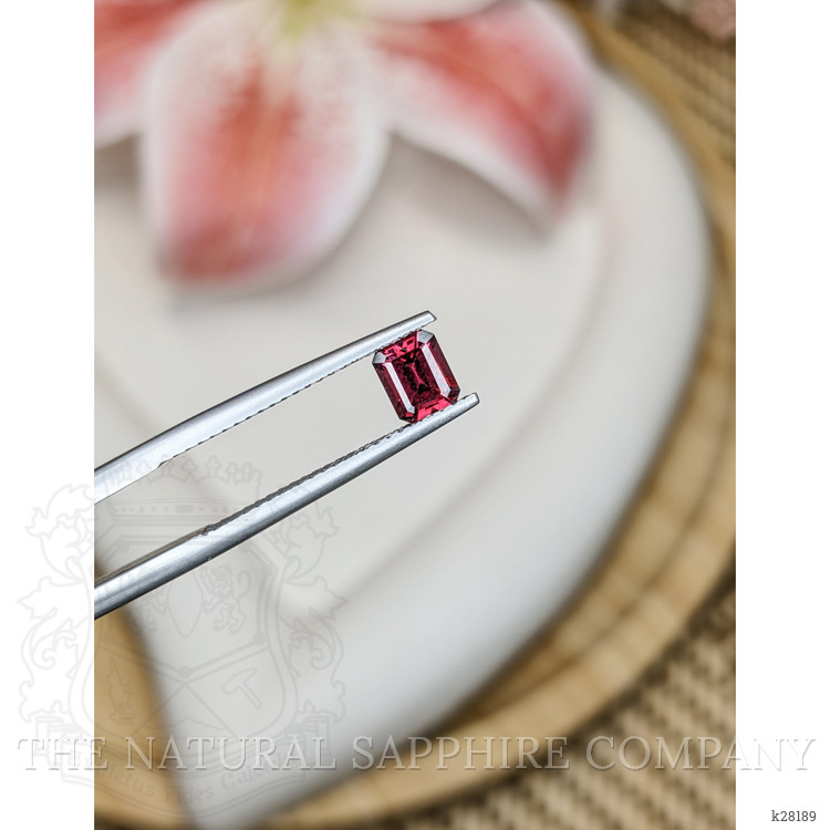0.77 Ct. Purplish Pink Rhodolite Garnet from Ceylon (Sri Lanka)