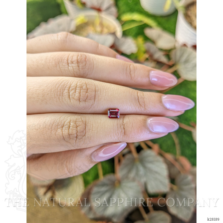 0.77 Ct. Purplish Pink Rhodolite Garnet from Ceylon (Sri Lanka)