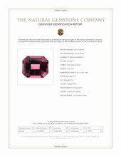 0.69 Ct. Purplish Pink Rhodolite Garnet from Ceylon (Sri Lanka) Scan Report