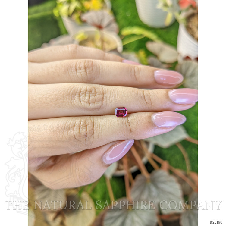 0.69 Ct. Purplish Pink Rhodolite Garnet from Ceylon (Sri Lanka)