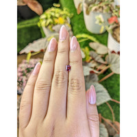 0.69 Ct. Purplish Pink Rhodolite Garnet from Ceylon (Sri Lanka) Life Style