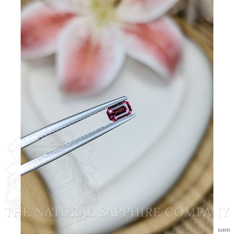 0.51 Ct. Pinkish Purple Rhodolite Garnet from Ceylon (Sri Lanka)