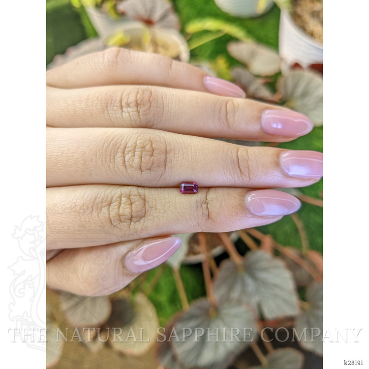 0.51 Ct. Pinkish Purple Rhodolite Garnet from Ceylon (Sri Lanka)