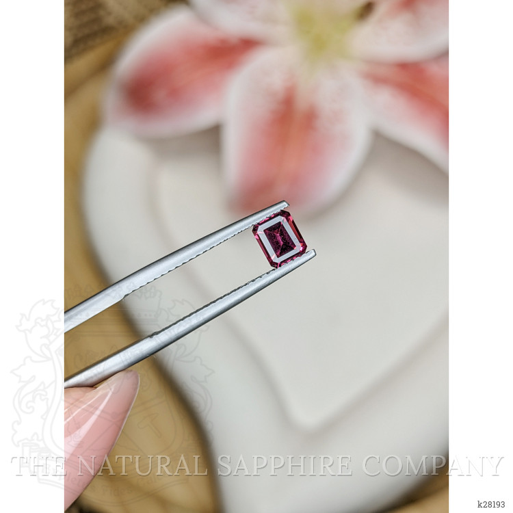 0.76 Ct. Purplish Pink Rhodolite Garnet from Ceylon (Sri Lanka)