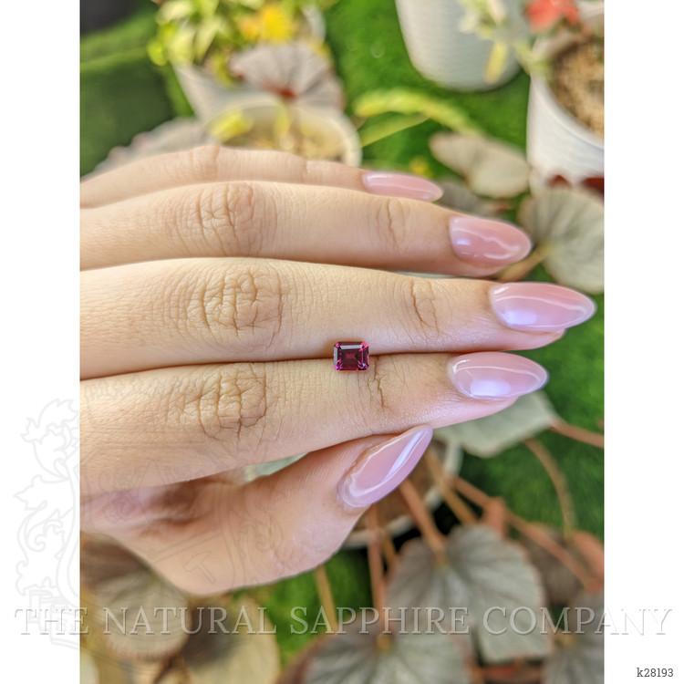 0.76 Ct. Purplish Pink Rhodolite Garnet from Ceylon (Sri Lanka)