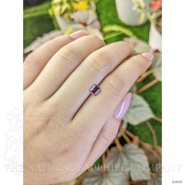 0.76 Ct. Purplish Pink Rhodolite Garnet from Ceylon (Sri Lanka)