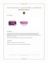 0.48 Ct. Pinkish Purple Rhodolite Garnet from Ceylon (Sri Lanka) Appraisal