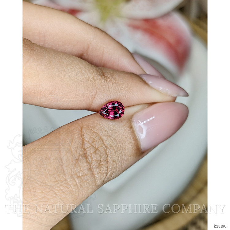 0.86 Ct. Purplish Pink Rhodolite Garnet from Ceylon (Sri Lanka)