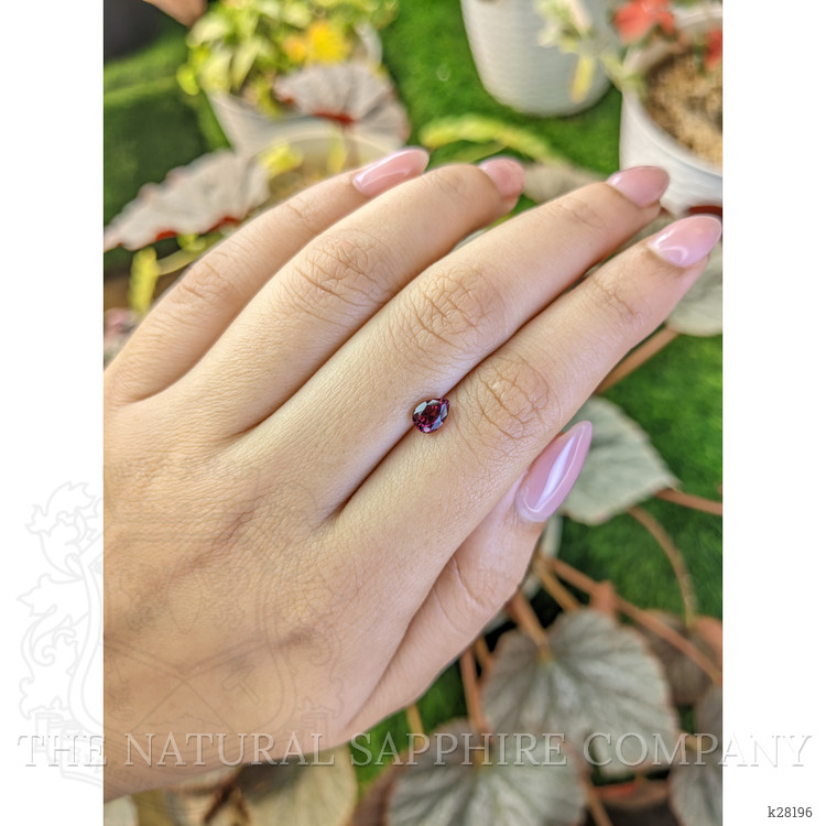 0.86 Ct. Purplish Pink Rhodolite Garnet from Ceylon (Sri Lanka)