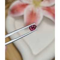 0.75 Ct. Purplish Red Rhodolite Garnet from Ceylon (Sri Lanka) Life Style