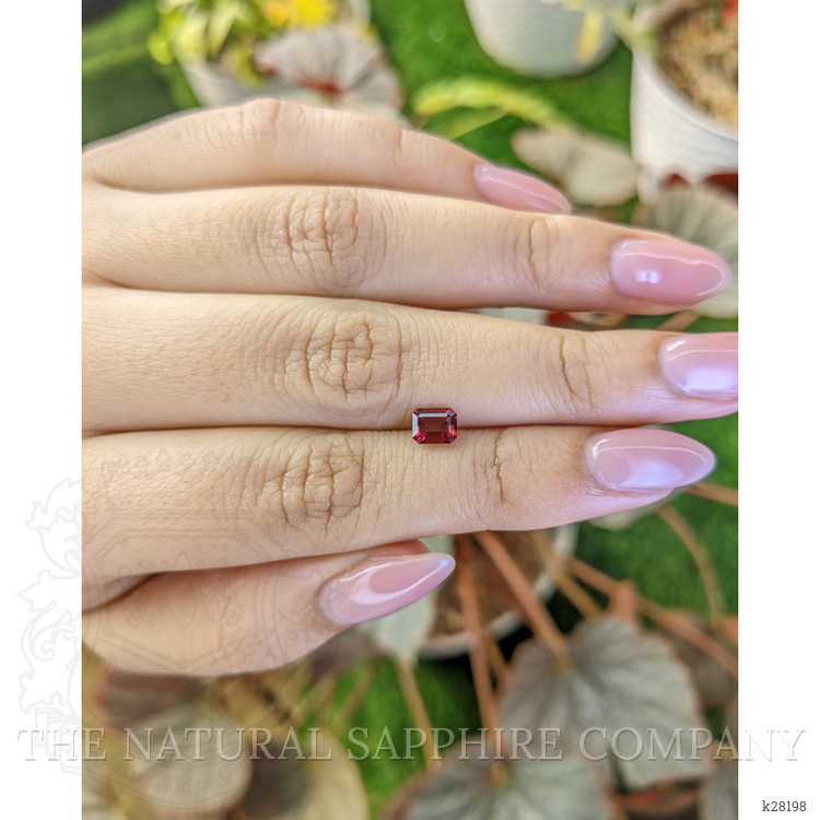 0.72 Ct. Pinkish Red Garnet from Ceylon (Sri Lanka)