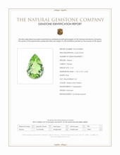 2.13 Ct. Green (Lime Green) Peridot Scan Report