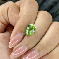 2.13 Ct. Green (Lime Green) Peridot Life Style