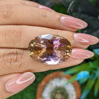 31.07 Ct. Bi Color Ametrine from Bolivia Life Style