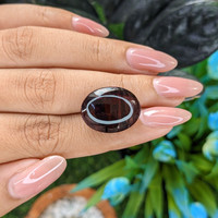 24.94 Ct. Brown Cabochon Tourmaline from Africa Life Style