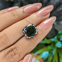 8.30 Ct. Green Zircon from Ceylon (Sri Lanka) Life Style