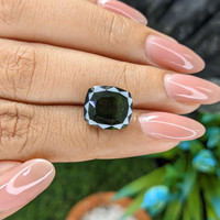 8.30 Ct. Green Zircon from Ceylon (Sri Lanka) Life Style