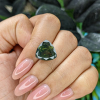 9.67 Ct. Yellowish Green Zircon from Ceylon (Sri Lanka) Life Style