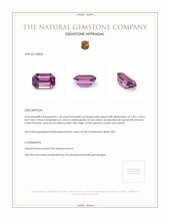 1.30 Ct. Spinel from Ceylon (Sri Lanka) Appraisal