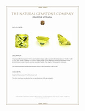 13.96 Ct. Yellow Quartz Appraisal