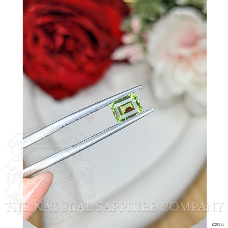 0.87 Ct. Green (Lime Green) Peridot from Pakistan