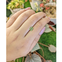 0.87 Ct. Green (Lime Green) Peridot from Pakistan Life Style