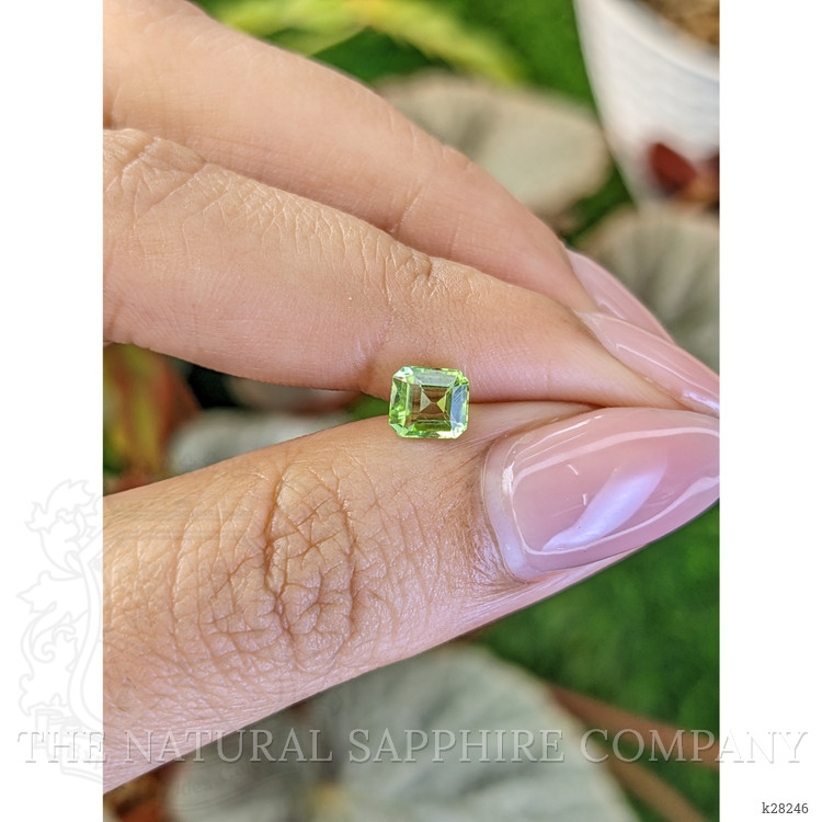 0.65 Ct. Green (Lime Green) Peridot from Pakistan