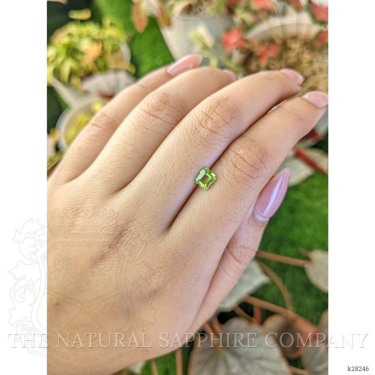 0.65 Ct. Green (Lime Green) Peridot from Pakistan