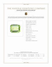 0.51 Ct. Green (Lime Green) Peridot from Pakistan Scan Report