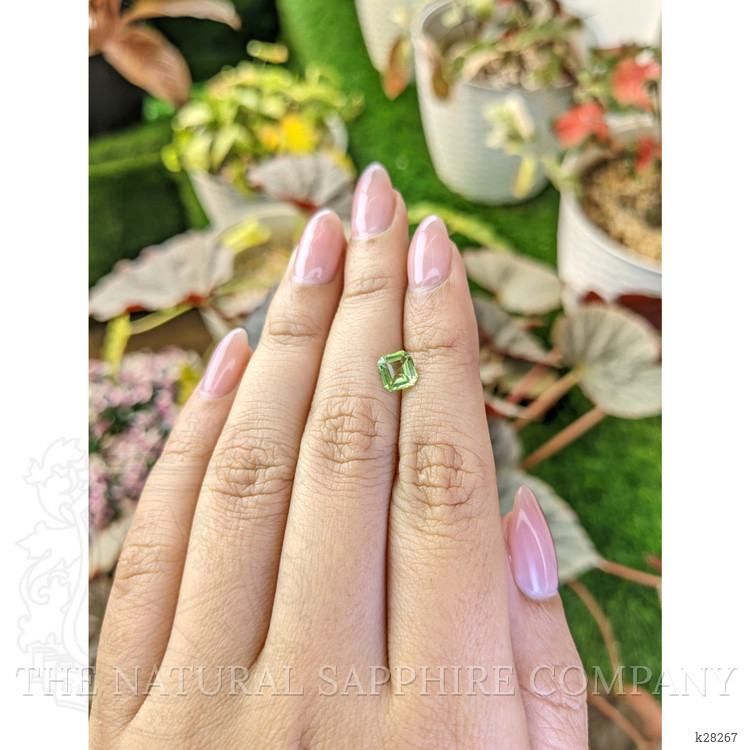 0.91 Ct. Green (Lime Green) Peridot from Pakistan