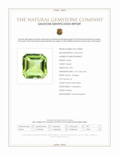 0.95 Ct. Green (Lime Green) Peridot from Pakistan Scan Report