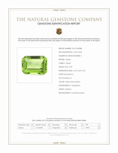 0.90 Ct. Green (Lime Green) Peridot from Pakistan Scan Report