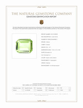 1.07 Ct. Green (Lime Green) Peridot from Pakistan Scan Report