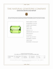 1.30 Ct. Green (Lime Green) Peridot from Pakistan Scan Report