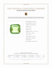 1.27 Ct. Green (Lime Green) Peridot from Pakistan Scan Report