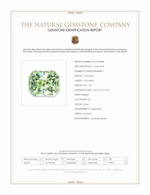 1.42 Ct. Green Tourmaline from Tanzania Scan Report