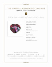 2.47 Ct. Purplish Pink Garnet from Tanzania Scan Report