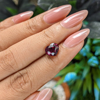 2.47 Ct. Purplish Pink Garnet from Tanzania Life Style