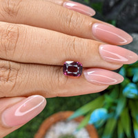 2.54 Ct. Purplish Pink Garnet from Tanzania Life Style