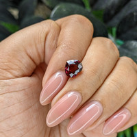 2.73 Ct. Reddish Pink Garnet from Tanzania Life Style