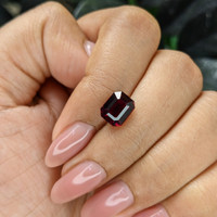 3.38 Ct. Red Garnet from Tanzania Life Style