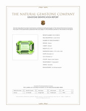 0.91 Ct. Green (Lime Green) Peridot from Tanzania Scan Report