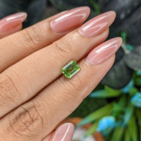 0.91 Ct. Green (Lime Green) Peridot from Tanzania Life Style