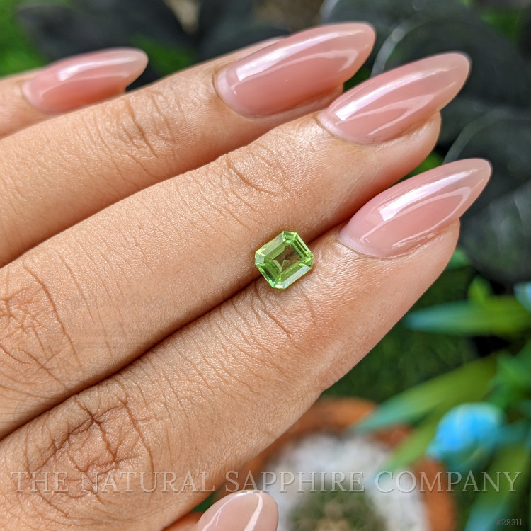 0.65 Ct. Green (Lime Green) Peridot from Tanzania
