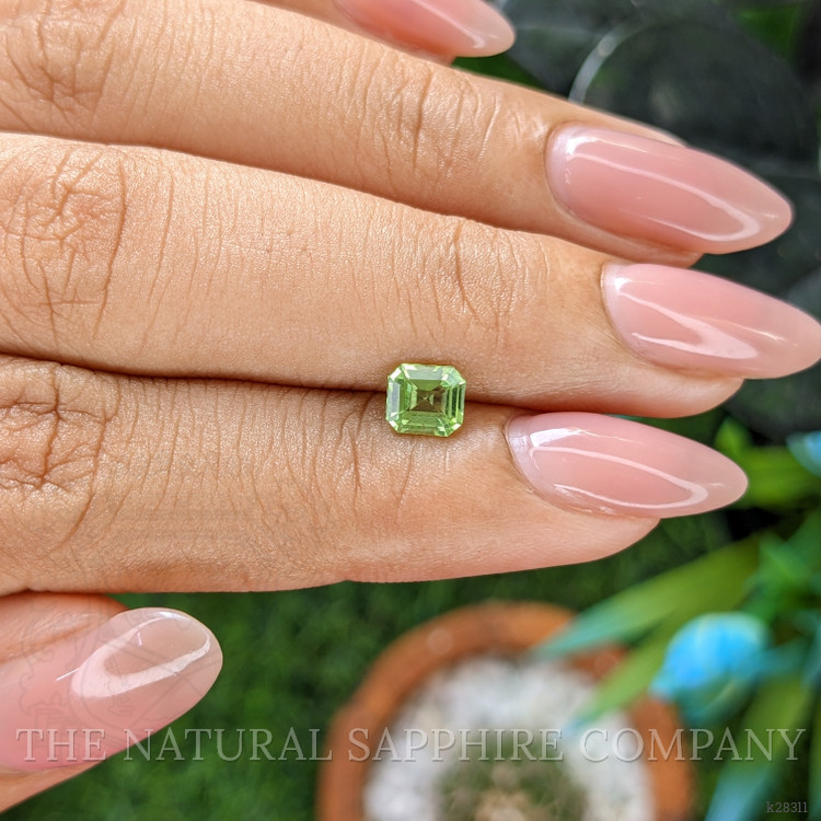 0.65 Ct. Green (Lime Green) Peridot from Tanzania