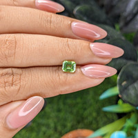 0.85 Ct. Green (Lime Green) Peridot from Tanzania Life Style