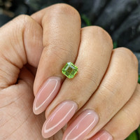 0.98 Ct. Green (Lime Green) Peridot from Tanzania Life Style