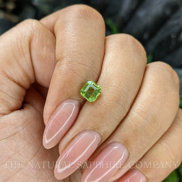 0.98 Ct. Green (Lime Green) Peridot from Tanzania